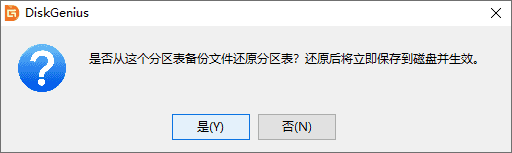 备份与还原分区表