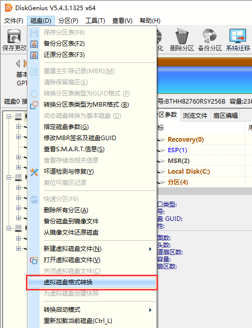 虚拟磁盘格式转换