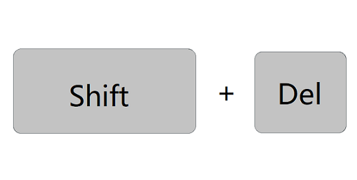 恢复shift delete删除的文件